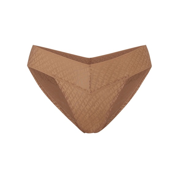 SKIMS LOGO MESH CHEEKY BIKINI | Sienna - Picture 2 of 5